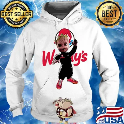 Baby groot wendy's logo s Hoodie