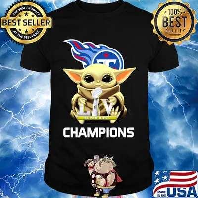 Baby yoda hug liv super bowl champions tennessee titans shirt
