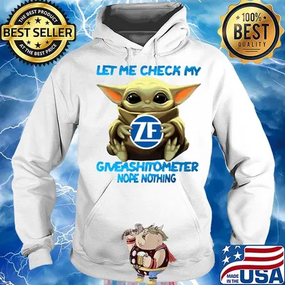 Baby yoda hug zf let me check my giveashitometer nope nothing s Hoodie
