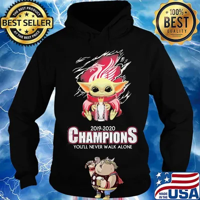 Baby yoda liverpool 2019 2020 champions you'll never walk alone s Hoodie