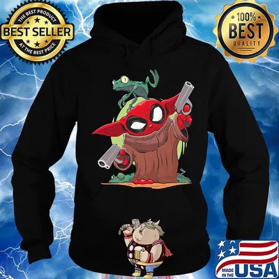 Baby yoda spiderman and frog s Hoodie