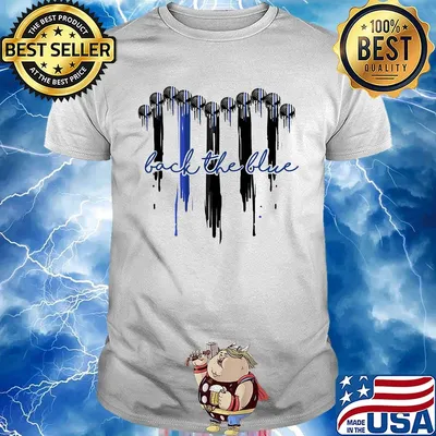 Back The Blue Black Ball Shirt