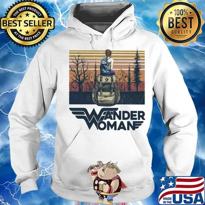 Bag wander woman vintage retro s Hoodie