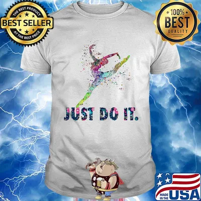 Ballet just do it flowers shirt