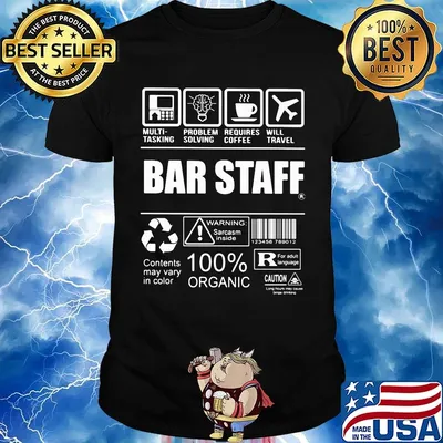 Bar staff multi tasking problem solving requires coffee will travel shirt