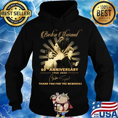 Barbra Streisand 60Th anniversary 1960-2020 Signatures Thank you for the memories s Hoodie