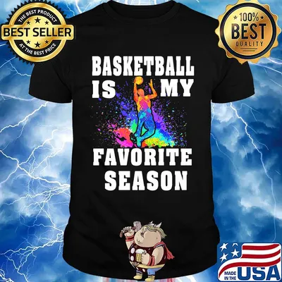 Basketball is my favorite season men color shirt