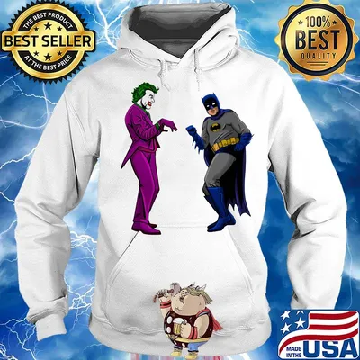 Batman vs. The joker split s Hoodie