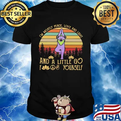 Bear Grateful Dead I'm mostly love and light and a little go fuck yourself vintage retro shirt