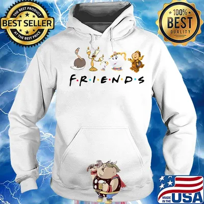 Beauty and the beast characters friends s Hoodie