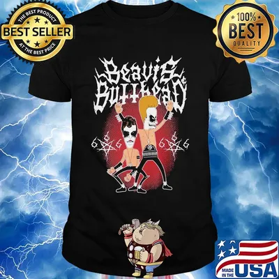 Beavis and butthead rock band shirt