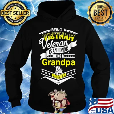 being a vietnam veteran is an honor being a grandpa is priceless s Hoodie