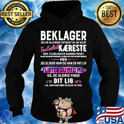 Beklager fantastisk kaereste men flirter du med mig dit lig s Hoodie
