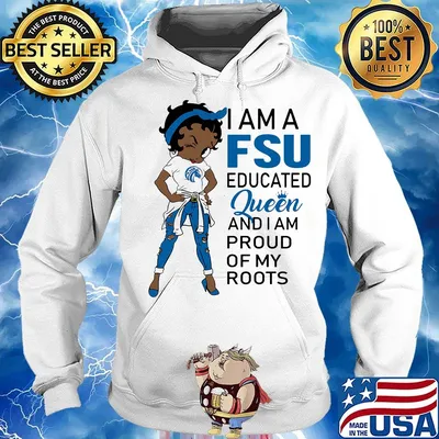 Betty boop alcorn i am a fsu educated queen and i am proud of my roots s Hoodie