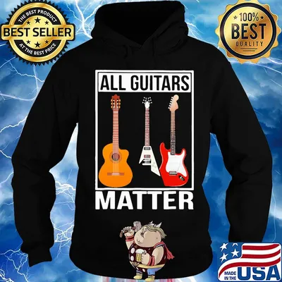 Black all guitars matter s Hoodie