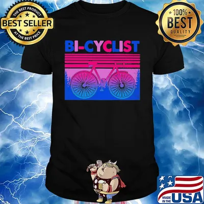 Black bi-cyclist vintage classic shirt