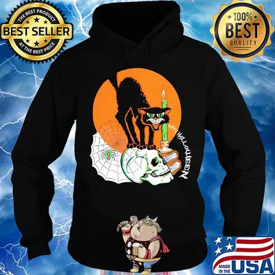 Black Cat Happy Holloween Sunset s Hoodie