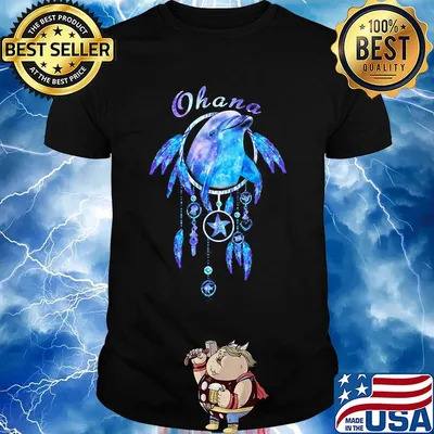 Black dolphin ohana classic shirt