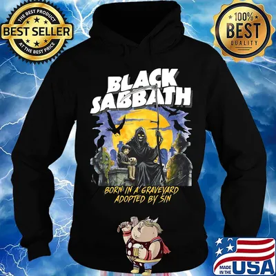 Black sabbath born in a graveyard adopted by sin s Hoodie