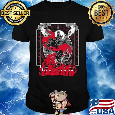 Black sabbath metal rock horse shirt