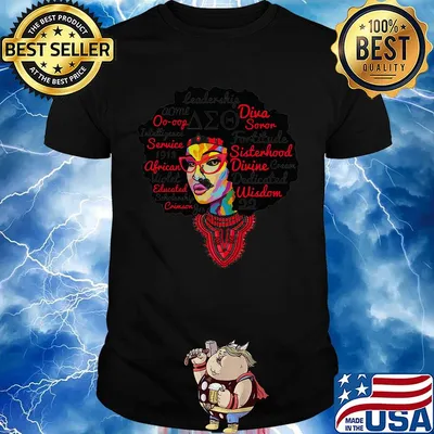 Black woman leader some diva soror intelligence service 913 african violet shirt