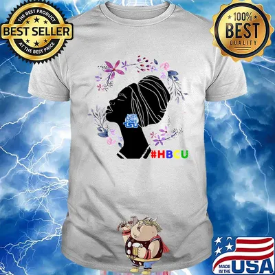 Black woman texas southern university hbcu flowers shirt