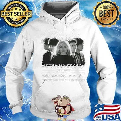 Blondie 45th anniversary 1975 2020 thank you for the memories signatures s Hoodie