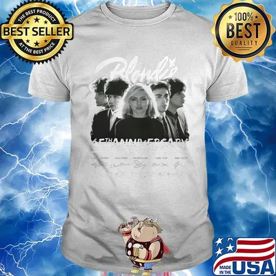 Blondie 45th anniversary 1975 2020 thank you for the memories signatures shirt