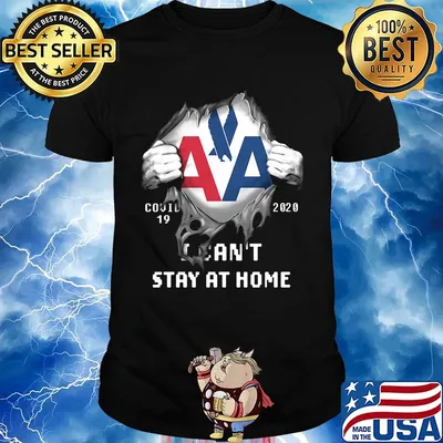 Blood insides american airlines covid-19 2020 i can't stay at home shirt