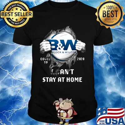 Blood insides b&w clock and wilcox covid-19 2020 i can't stay at home shirt