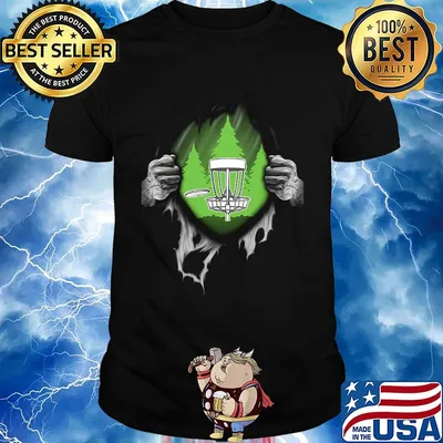 Blood insides disc golf shirt