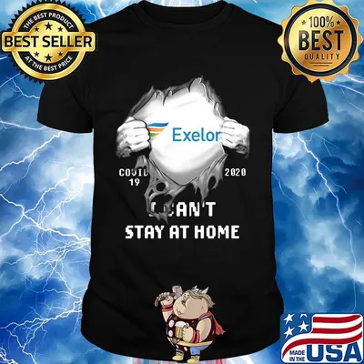 Blood insides exelon covid-19 2020 i can't stay at home shirt