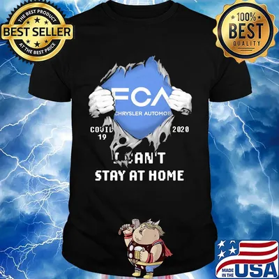 Blood insides fca chrysler automobile logo covid-19 2020 i can't stay at home shirt