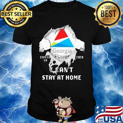 Blood insides georgia power covid-19 2020 i can't stay at home shirt