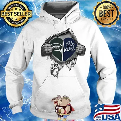 Blood insides heart new york jets vs new york giants s Hoodie