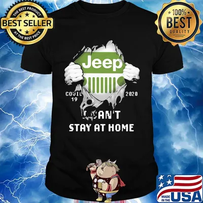 Blood insides jeep logo covid-19 2020 i can't stay at home shirt