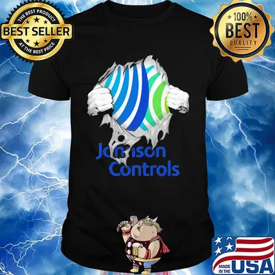 Blood insides johnson controls shirt