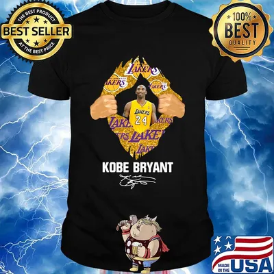 Blood insides kobe bryant los angeles lakers football logo signature shirt