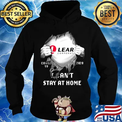 Blood insides lear corporation covid-19 2020 i can't stay at home s Hoodie