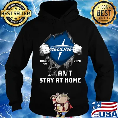 Blood insides medline covid-19 2020 i can't stay at home s Hoodie