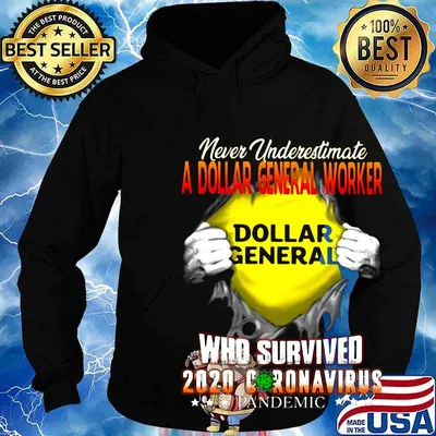 Blood insides never underestimate a dollar general worker who survived 2020 coronavirus pandemic s Hoodie