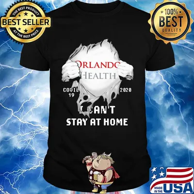 Blood insides orilando health covid-19 2020 i can't stay at home shirt