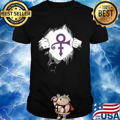Blood insides prince logo shirt