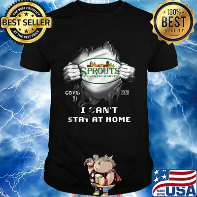 Blood insides sprouts farmers market covid-19 2020 i can't stay at home shirt