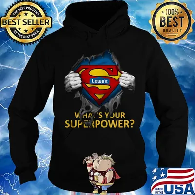 Blood insides superman lowe's what's your superpower s Hoodie