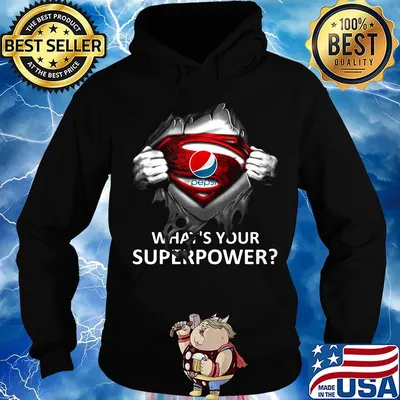 Blood insides superman pepsi what's your superpower s Hoodie