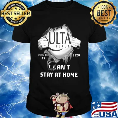 Blood insides ulta beauty logo covid-19 2020 i can't stay at home shirt