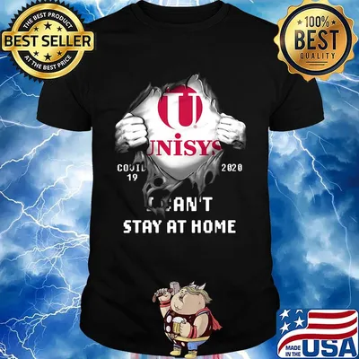 Blood insides unisys covid-19 2020 i can't stay at home shirt