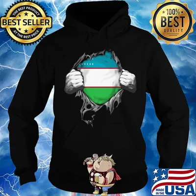 Blood insides uzbekistan flag s Hoodie