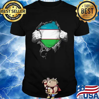 Blood insides uzbekistan flag shirt